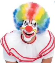 Jumbo Rainbow Clown Wig