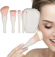 Travel Makeup Brushes, Makeup Brush Set with Case | Cosmetic Supplies, Complete Make up Tools with High Density for Families, Holidays, Lovers