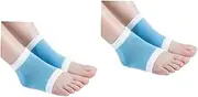 2pcs Moisturising Gel Heel Socks Open Toe Socks Boots Hair Ring Sleeve Breathable Men and Women