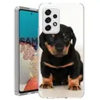 For Samsung Galaxy A23 5g A52 A53 TPU Case Cover+Glass(Dachshund Puppy)