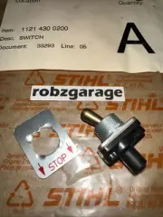 OEM STIHL ON/OFF SWITCH 1121-430-0200 026 028 030 031 032 036 038 041 AV 042 B70