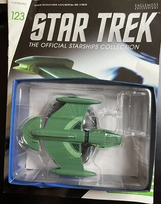 Eaglemoss Star Trek ROMULAN SCIENCE VESSEL #123 with Magazine NIB