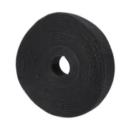 Reusable Cable Ties 10 Meters 20mm Hook and Loop Cord Wraps Black Fasten