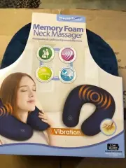HEALTH TOUCH MEMORY FOAM U SHAED TRAVEL NECK PILLOW HEAD REST AIRPLANE CUSHION