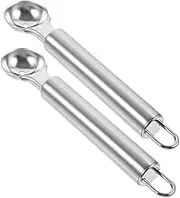KICHOUSE Pcs Melon Baller Dessert Spoon Stainless Steel Ice Scoop Fruit Scooper Professional Watermelon Scooper for Kitchen
