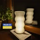 Wavy Modern Table Lamp Portable USB Cool Desk Bedside Minimalist Night Light
