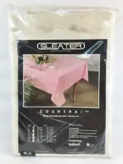 Sleater Coutrai #103 Stain Resisting No Iron Cream Tablecloth 70" Round