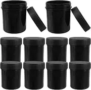 FELTECHELECTR 10pcs Reusable Travel Storage Jars 150ml Plastic Jars Lids Airtight Containers for Powders Liquids Granules for Home Outdoor