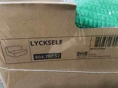 IKEA LYCKSELE Cover SLIPCOVER for sleeper sofa Vansbro bright green 804.797.52