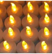ALLEN ROTH LED TEA LIGHTS BULK LOT 50 Snow WHITE Flameless/LED Candle NEW