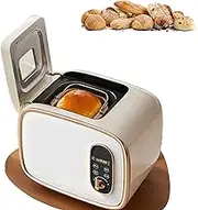 Mini Electric Bread Maker, Smart Bread Maker with Visual Window, 13 Program Setting, 15Min Power Off Memory, 15H Timer and 1H Keep Warm, Automatic Bread MachineMachine for Home, Kitchen