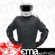 Pyrotect PY22J0501 Eliminator Black Racing Jacket x-Large SFI-5 Two Layer Nomex
