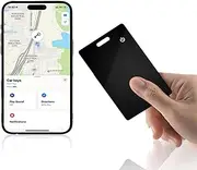 [EMEBAY] Smart Card Bluetooth Item Finder, Item Locator Bluetooth Wallet Tracker Key Finder Wallet Finder Works with Locate App Find My (iOS Only) Ultra Thin 1.8mm IP68 Waterproof Global Coverage