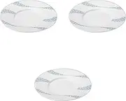 Set of 3 Raster Blue Sea Wave 9.4 inches (24.3 x 2.5 cm) Round Plate, 9.6 x 1.0 inches (24.3 x 2.5 cm) | Setomonohonpo