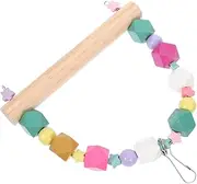 DRESSOOS Bird Cage Perch Swing Parrot Swing Toy Bird Toys for Parakeets Wooden Bird Perch Stand Chew Toy