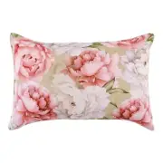 NEW KOO Peony Digital Patterned Slub Cushion By Spotlight