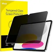 JETech Privacy Screen Protector for iPad (A16) 11th/10th Generation (2025/2022), Anti-Spy Tempered Glass Film