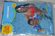 SUNSHINE KIDS INFLATABLE ARM BANDS Blue Shark Fish Swimming Swim Pool Child 3-6