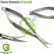 Micro Dissecting Noyes Spring Scissors Curved Ophthalmic Eye Tissue Trimming Lab