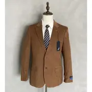 Nautica Men's 38 Short Corduroy Sport Coat Modern Fit Camel Brown NEW