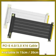 PCI-E 4.0 X16 Riser Cable Video Card Extension Shielded Flexible 90° GPU Cord US