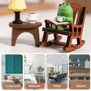 Cute Frog Figure Handmade Decorate Bookshelf Garden Decoration Miniature Frog