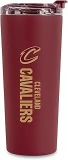 Rico Industries NBA Basketball Cleveland Cavaliers Maroon 24oz Stainless Steel Tumbler with Lid and Dual Functioning Lid