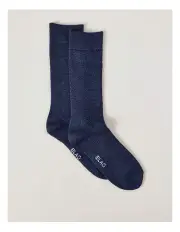[Blaq] Full Terry Bamboo Boot Socks in French Navy