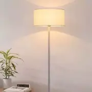 YA LED Floor Lamp Simple Decorative E27 Floor Standing Bedside Lamp W/Fabric