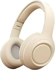 Noise Cancelling Headphones - Wireless On-Ear Headset - Noise Cancellation High-Fidelity Headphones with Card Slot for Commuting Work Lawn Mowing Study