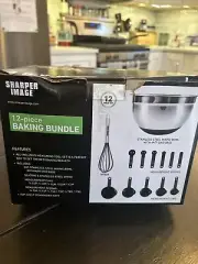 Sharper Image 12 Piece Baking Bundle NIP Sealed Bowl Whisk Measuring Utensils