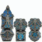 7pcs/set D&D Dice Set Metal Dice Dungeons & Dragons Game Accessories Popular A13
