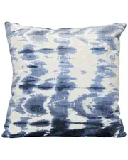 Harp & Finial Kanoko Sapphire Pillow with Down Insert