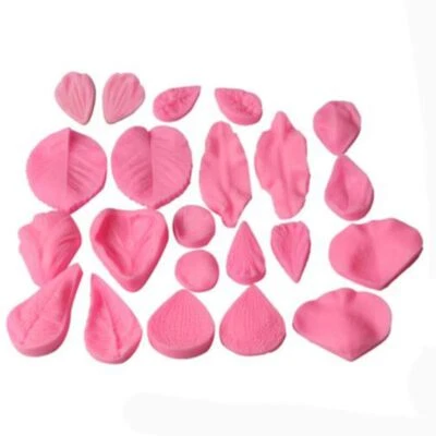 Craft Art Silicone Mould Craft DIY Handmade Baking Mold Gum Paste Flower Veining