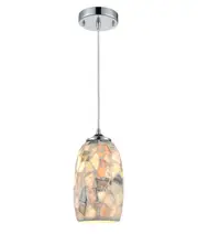Mosaic Light Stone Blown Glass Pendant