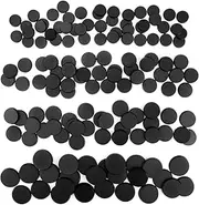 100PCS 25mm 28.5mm 32mm 40mm Mix Black Round Miniature Bases, Model Base for Gaming Miniatures or Wargames Table Top Games