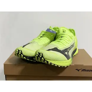 Mizuno Wave Duel Neo 2  U1GD219081 男 慢跑鞋 路跑 馬拉松 耐磨 回彈 螢光黃