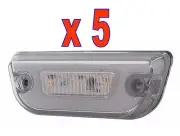 GLO CAB LIGHTS (11 LED) For PETERBILT 579 (AMBER/CLEAR) 5 Each