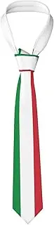 [WURTON] Malaysia Flag Print Men'S Neckties Tie,Funny Novelty Neck Ties Cravat For Groom,Father, And Groomsman