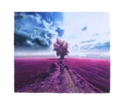 Printed Rectangle Tablecloth TV Cabinet Cover Red Trees Grass Pattern 140x220cm