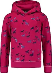 [SALT AND PEPPER] Girls Sweat AOP Glitter Horse Baby and Toddler T-Shirt Set
