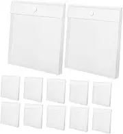 DOITOOL Streamlined Document Management 12pcs Plastic Vertical Filing Folders Document Envelopes Craft Paper Storage Bag