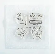 Close to My Heart CTMH Petite Perks Thanks W2022 Stamp Set #13b
