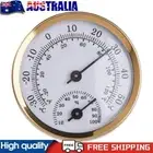 Mechanical Thermometer Hygrometer Temperature Humidity Meter (Gold) #AU