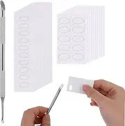 Round Cuticle Pusher, Dual Ended Cuticle Remover Manicure Tools for Fingernails with 100/180 Self-Adhesive Grit Sandpaper Sheets (Silver)