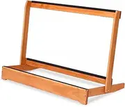 Floor Standing Guitar Storage Rack with Foam Protection Pad, Detachable Badminton Tennis Racquet Organizer Holder for Gymnasium/School/Clubs, Solid Wood Frame,One Color 90x43.5x64cm