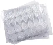 Kalolary 10 Sheets (240pcs) Double-Side Nail Glue Sticker, Nail Glue Jelly Gel Tape Adhesive Tabs Nail Glue Transparent Flexible Adhesive Fake Nails Tips for Manicure