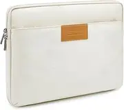 [GAOCHY] 13.3-14 Inch Tyvek Shockproof Laptop Sleeve, Compatible with 14.2 Inch MacBook Pro 14 M4/M3/M2/M1 Pro/Max 2024-2021, 13.6 inch MacBook Air 13 M4 2025, Dell XPS 14, 14 Inch HP Laptop, Meringue