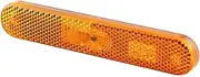 HELLA 2PS 009 226-021 Side Marker Light – Marker Light – Trailer – Caravan – LED – 12 V – Attachment/Glued – CCC – Cable: 250 mm – Connector: AMP – 2-Pin – Left