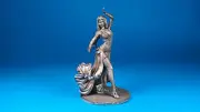 TIN soldiers 75mm of Oriental Dancer, Scale 1:24
